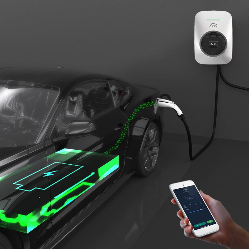 7.2kw Wall Mounted EV Charging Station With Type2 Plug