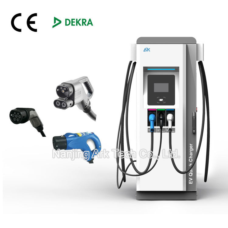 Mode 4 120KW IEC 62196 Fast Car Charging Stations With Metal Casing And Semi Gross Coating